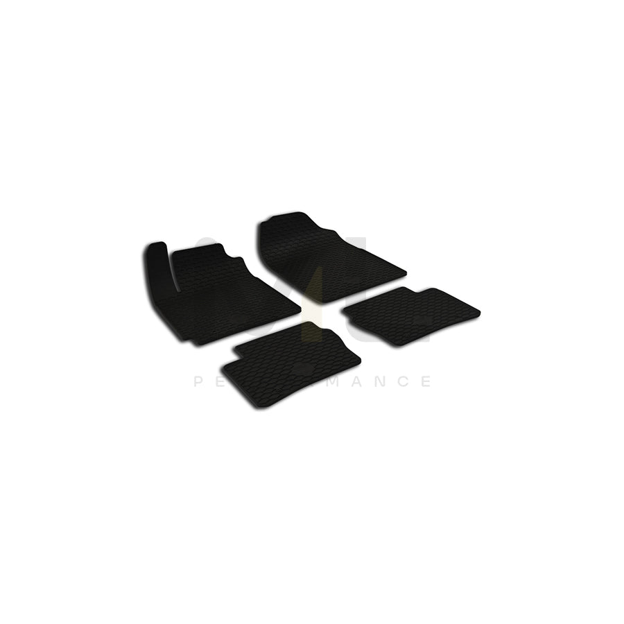 WALSER 50818 Floor mat set for KIA Picanto III (JA) Elastomer, Front and Rear, Quantity: 4, Black | ML Performance Car Parts