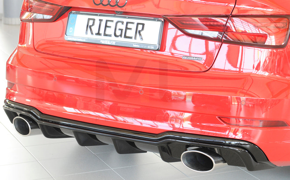 Rieger 00088187 Audi 8V Rear Diffuser (A3 & S3) 2 | ML Performance EU Car Parts