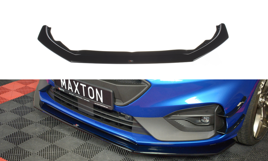 Maxton Design FO-FO-4-STLINE-FD6T Front Splitter V.6 Ford Focus ST / ST-Line MK4 | ML Performance UK Car Parts