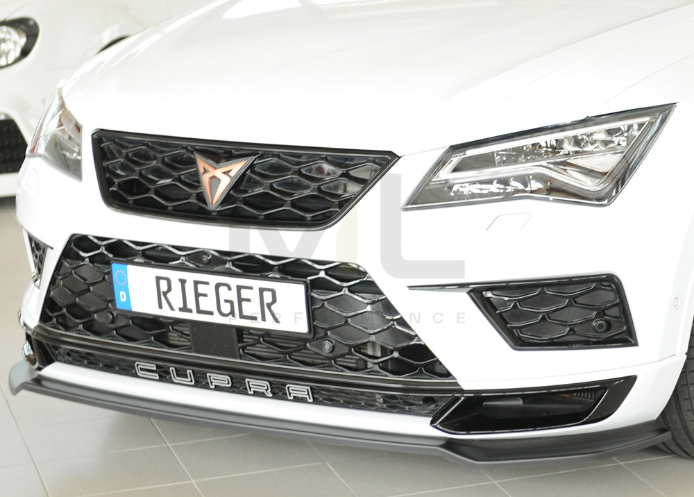 Rieger 00027044 SEAT 5FP Ateca Cupra Front Splitter 5 | ML Performance EU Car Parts