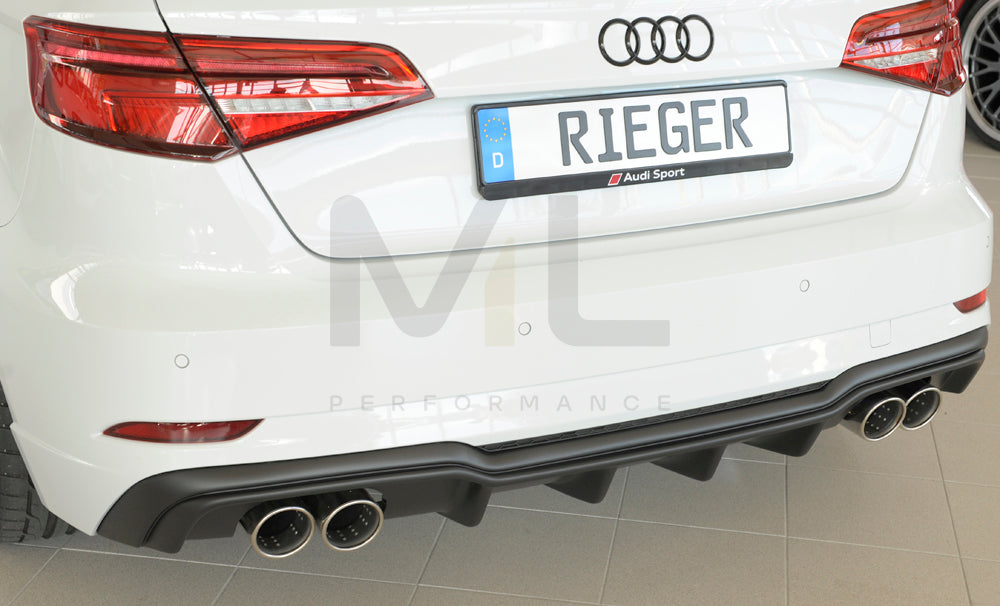 Rieger 00056822 Audi 8V A3 Rear Diffuser 7 | ML Performance EU Car Parts