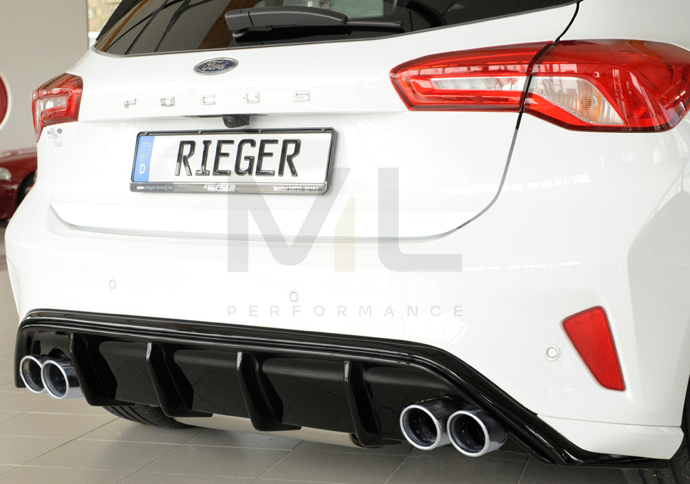 Rieger 00088195 Ford DEH Focus 4 Rear Diffuser (Inc. Focus 4 ST) 2 | ML Performance EU Car Parts