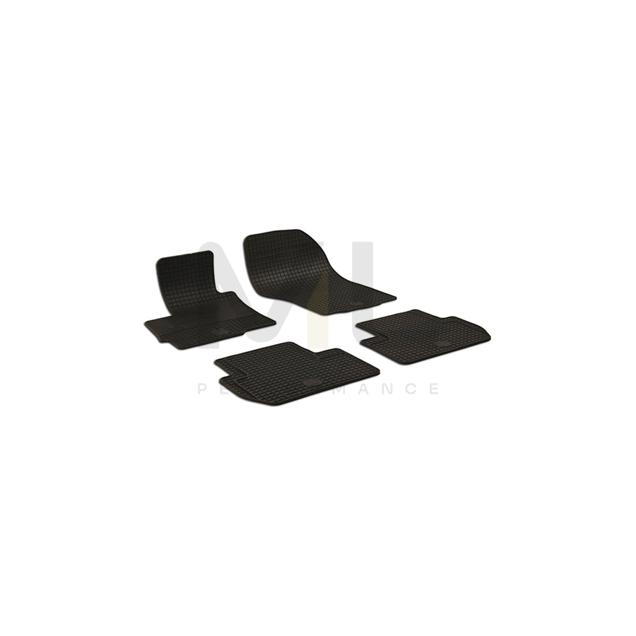 WALSER 50782 Floor mat set for MITSUBISHI ASX Off-Road (GA0) Elastomer, Front and Rear, Quantity: 4, Black | ML Performance Car Parts