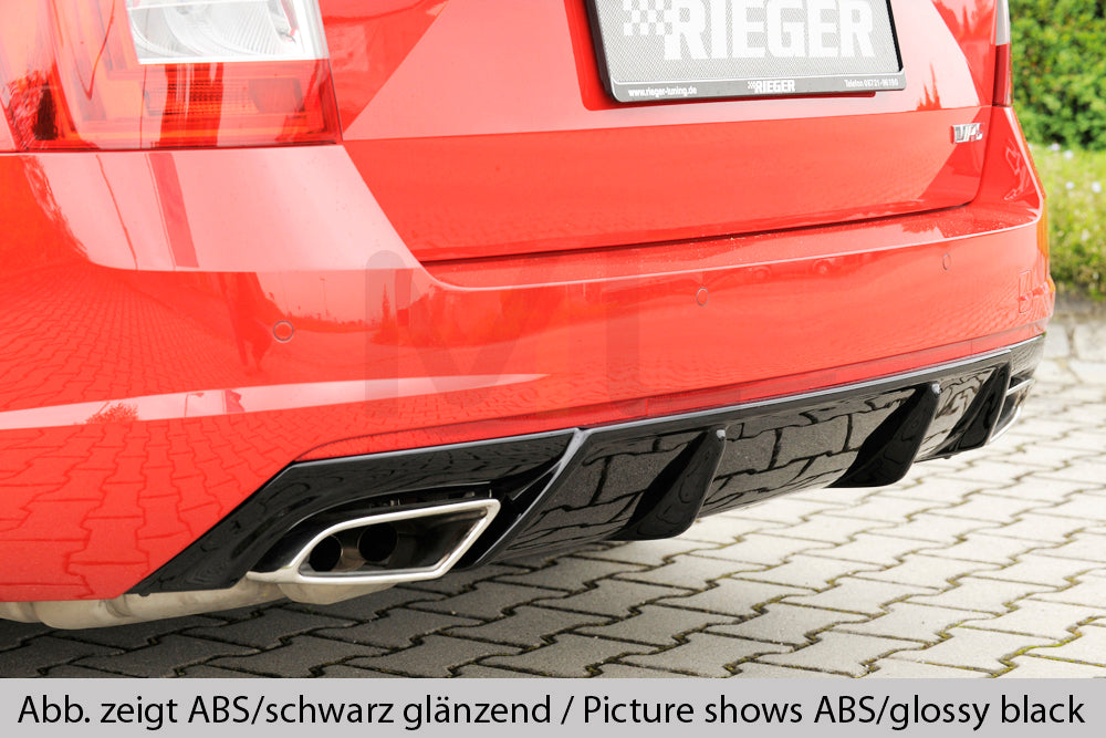 Rieger 00099338 Skoda 5E Octavia RS Rear Diffuser 2 | ML Performance EU Car Parts