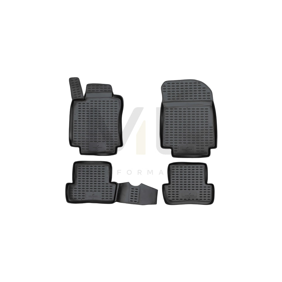 WALSER Tailored, XTR 75166 Floor mat set Elastomer, Front and Rear, Black | ML Performance Car Parts