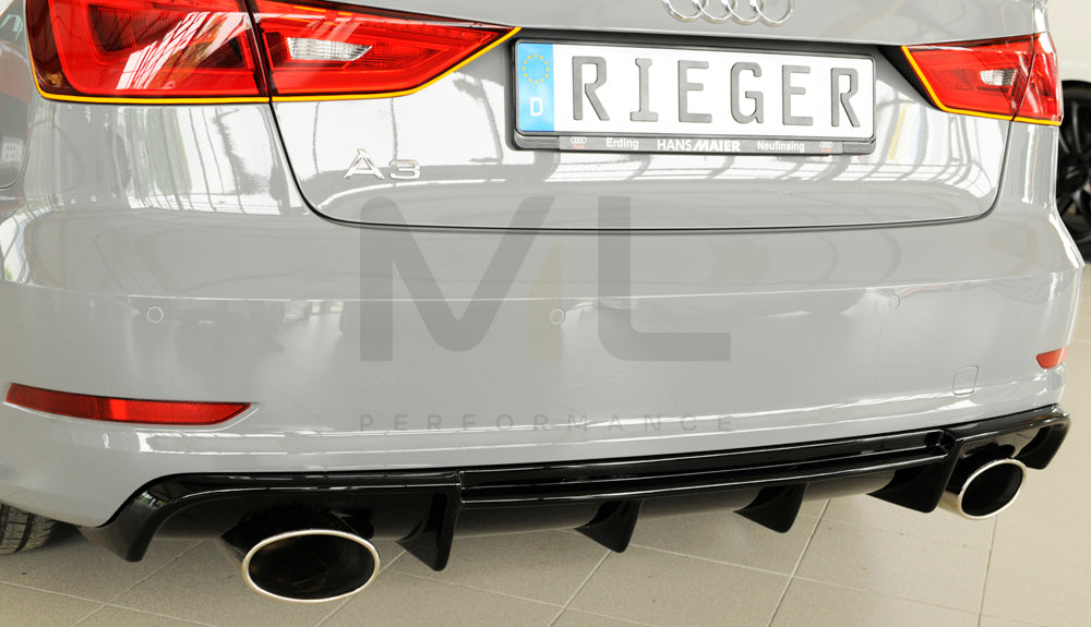 Rieger 00088159 Audi 8V Rear Diffuser (A3 & S3) 6 | ML Performance EU Car Parts