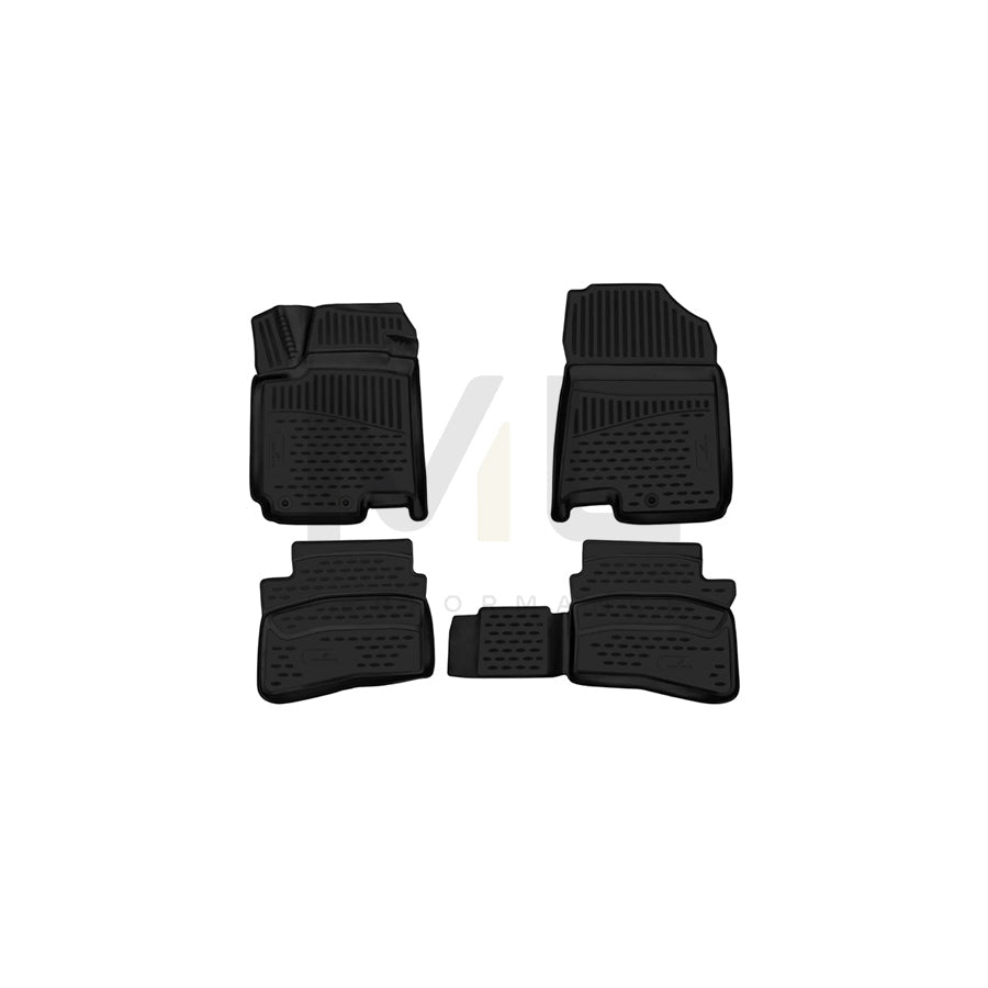 WALSER Tailored, XTR 75207 Floor mat set Elastomer, Front, Black | ML Performance Car Parts