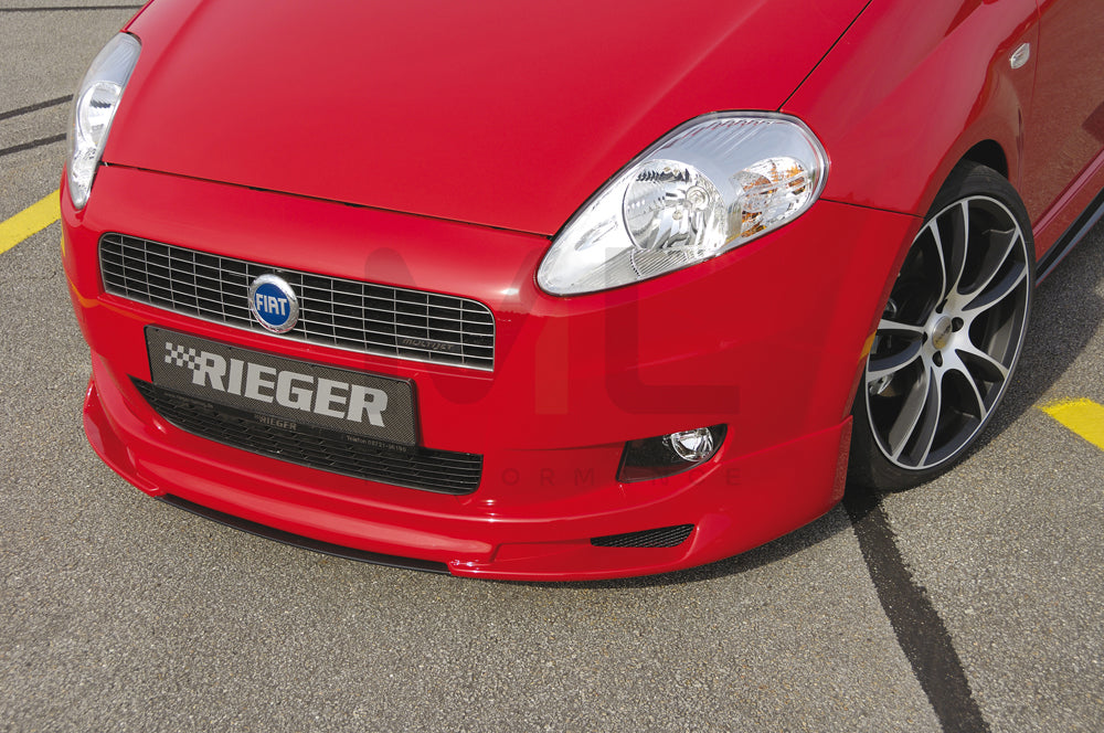 Rieger 00056040 Fiat Grande Punto (199) Front Splitter 4 | ML Performance EU Car Parts