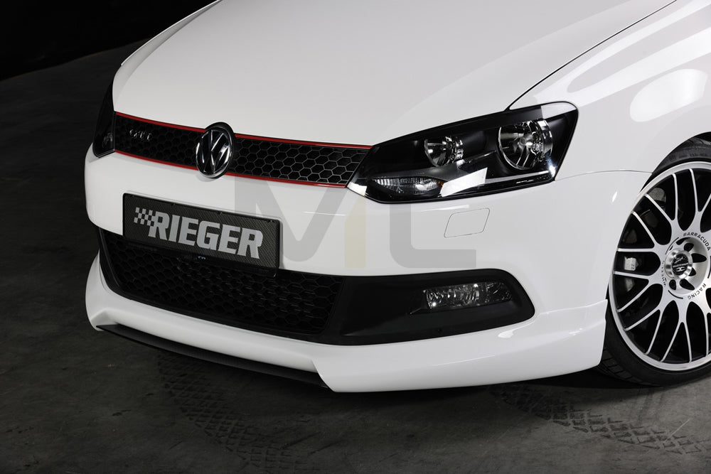 Rieger 00047211 VW 6R Mk6 Polo Front Splitter 1 | ML Performance EU Car Parts