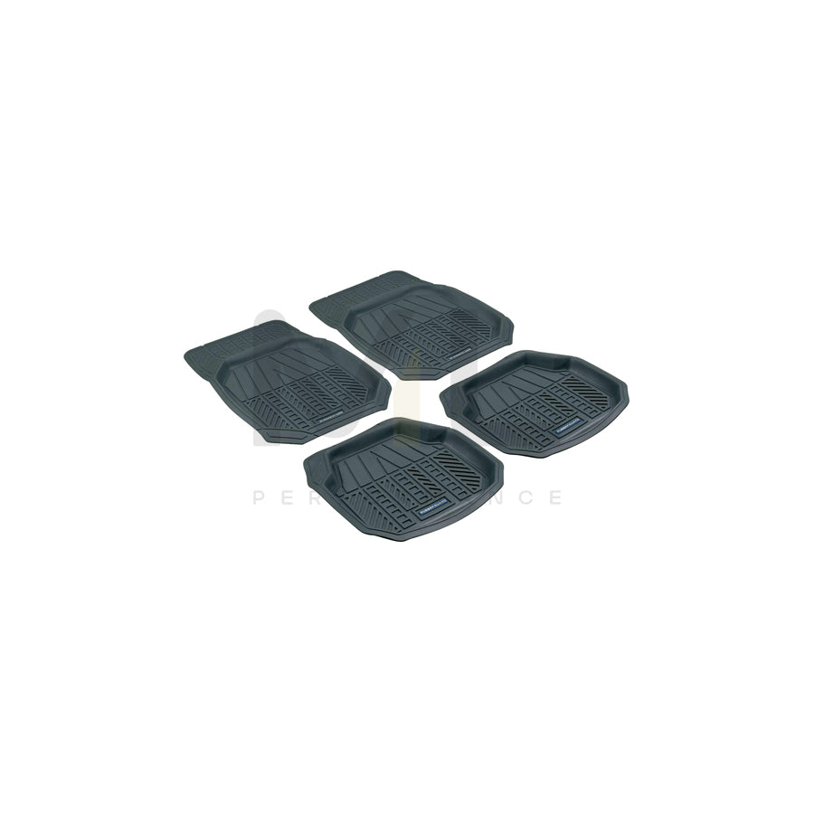 WALSER Universal fit 28018 Floor mat set Elastomer, Front and Rear, Quantity: 4, Black | ML Performance Car Parts