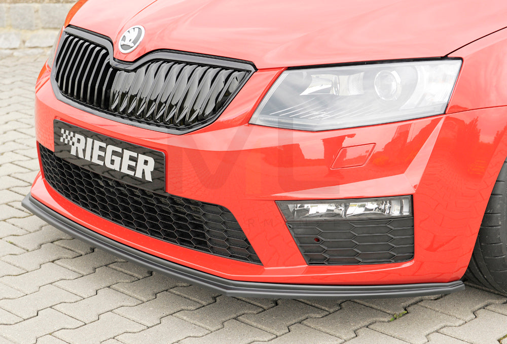 Rieger 00079012 Skoda 5E Octavia RS Front Splitter 2 | ML Performance EU Car Parts