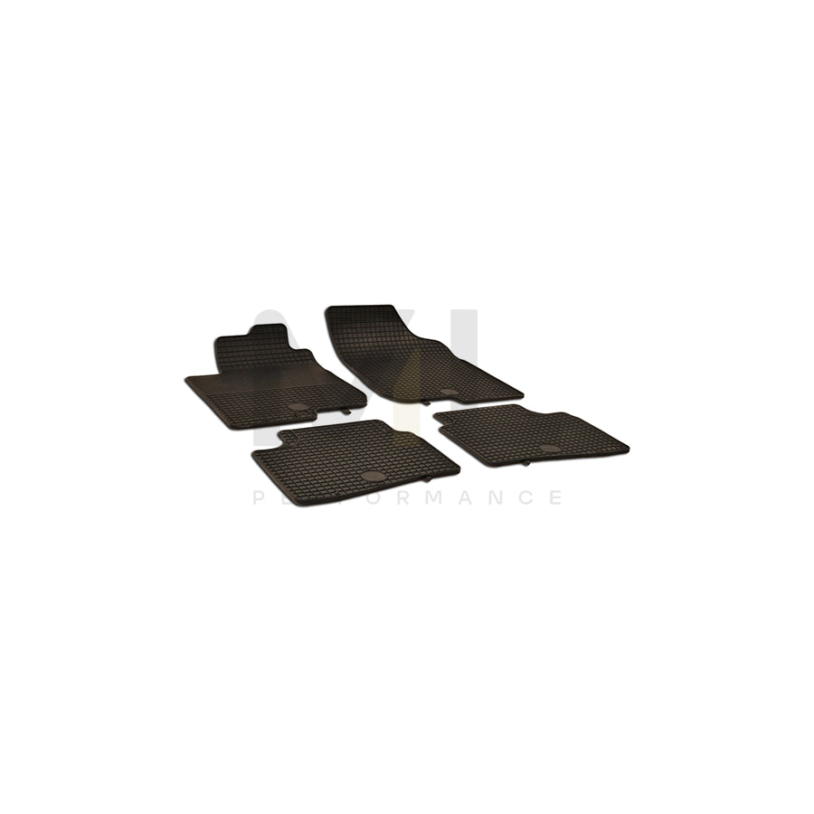 WALSER 50367 Floor mat set Elastomer, Front and Rear, Quantity: 4, Black | ML Performance Car Parts