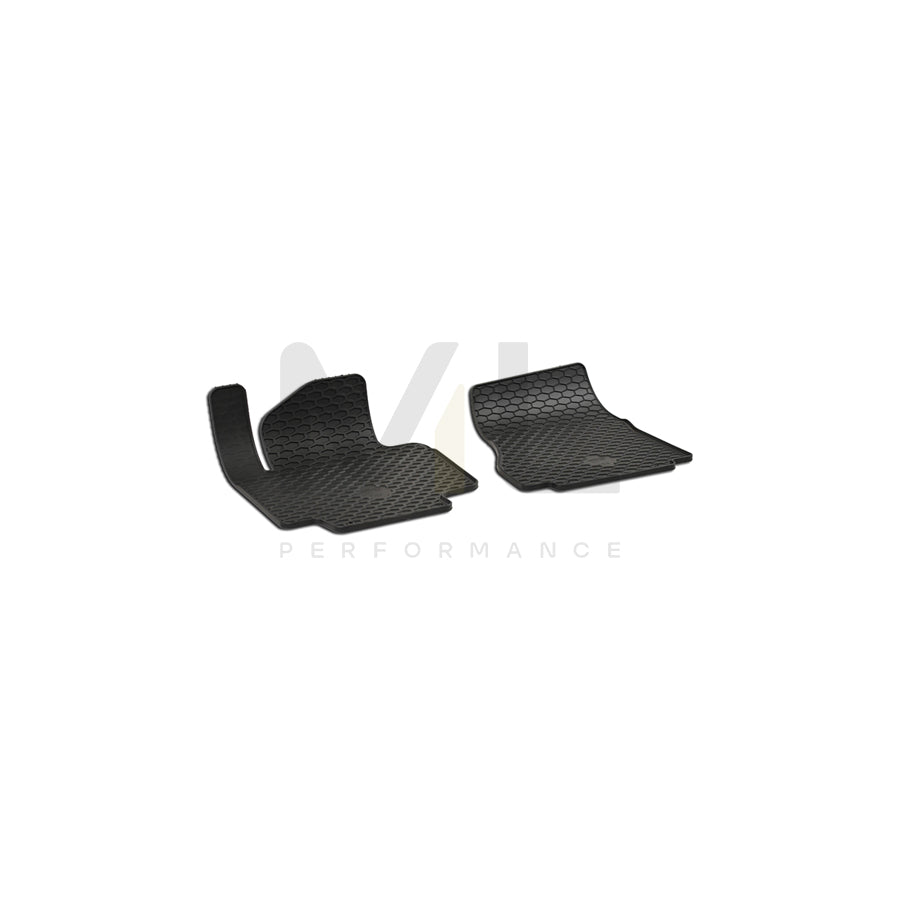 WALSER Tailored 50784 Floor mat set for NISSAN NV200 Elastomer, Front, Quantity: 2, Black | ML Performance Car Parts