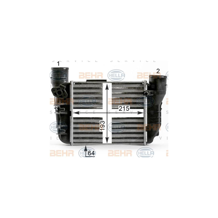 Hella 8ML 376 900-371 Intercooler For Audi A4