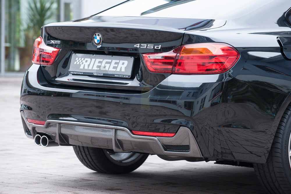 Rieger 00099265 BMW 4 Series F32 F33 F36 Rear Diffuser 3 | ML Performance EU Car Parts