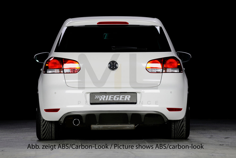 Rieger 00099801 VW Mk6 Golf Rear Diffuser 3 | ML Performance EU Car Parts