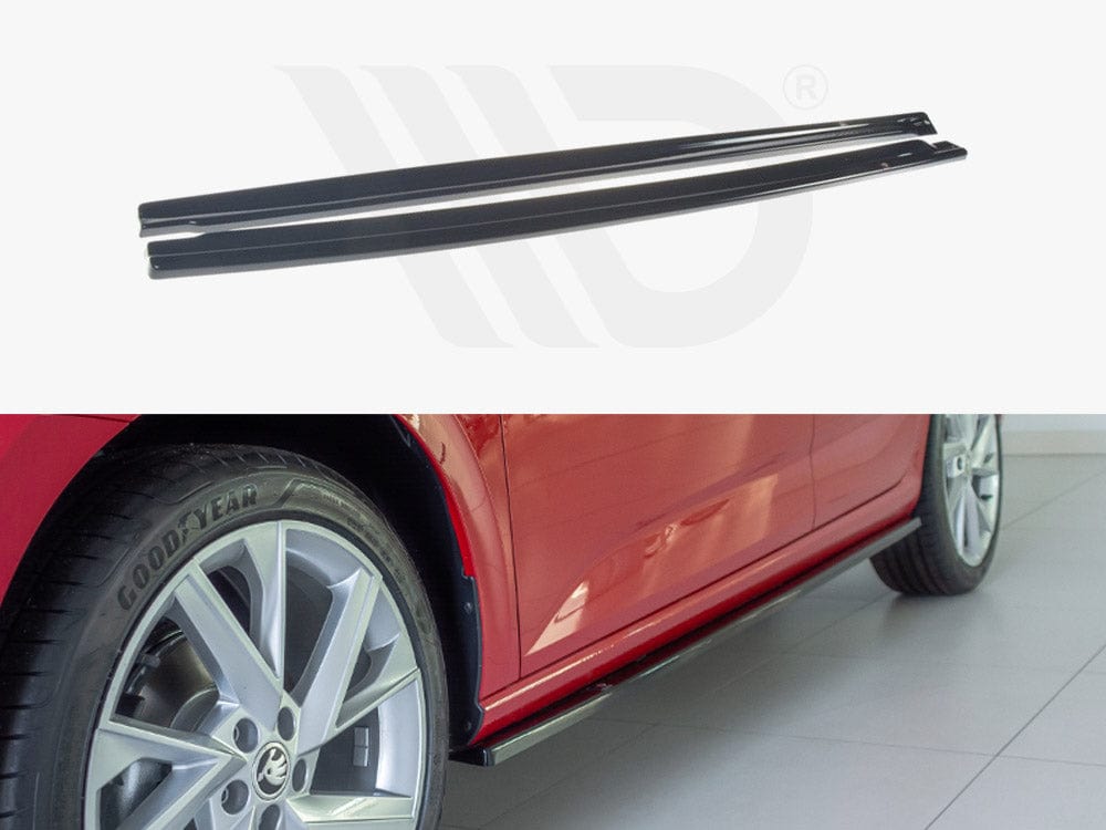 Maxton Design SK-SC-1-SD1T Side Skirts Diffusers Skoda Scala (2019-up) | ML Performance UK Car Parts