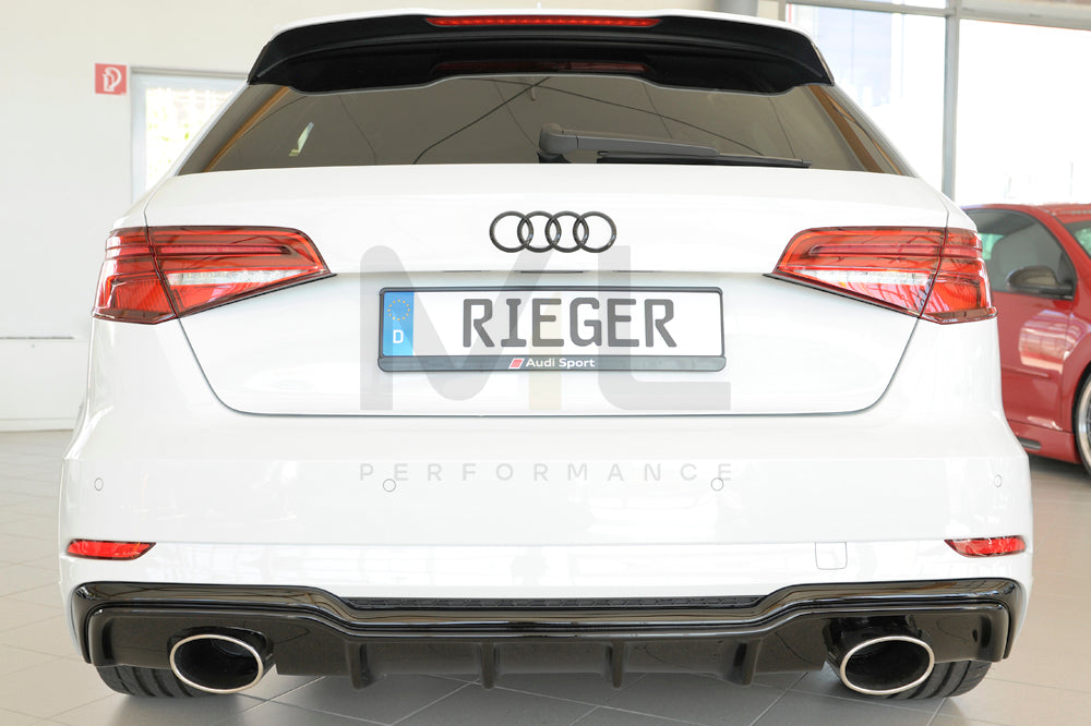 Rieger 00088183 Audi 8V Rear Diffuser (A3 & S3) 8 | ML Performance EU Car Parts