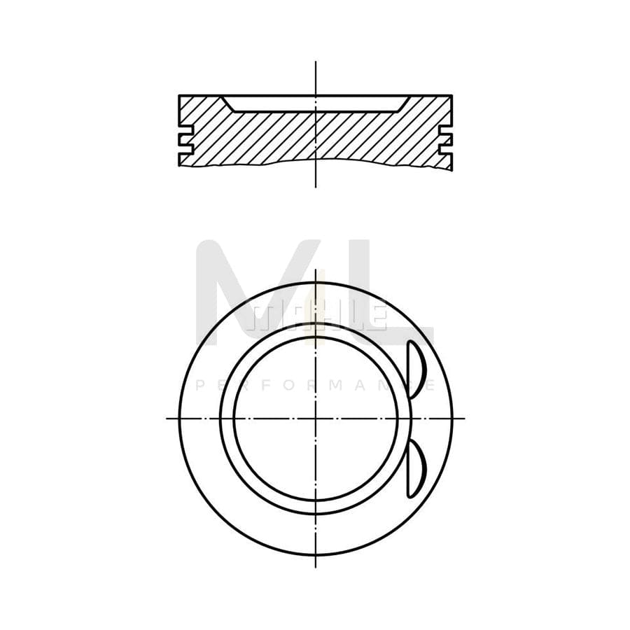 MAHLE ORIGINAL 011 73 01 Piston 86,5 mm, without cooling duct | ML Performance Car Parts