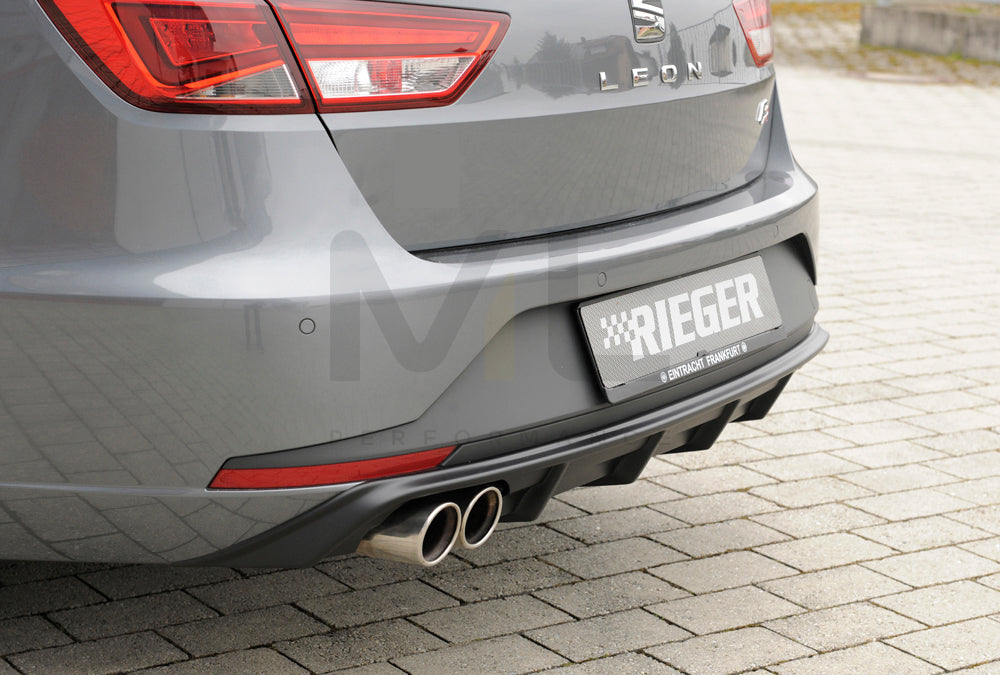 Rieger 00027020 SEAT 5F Leon FR Rear Diffuser 4 | ML Performance EU Car Parts