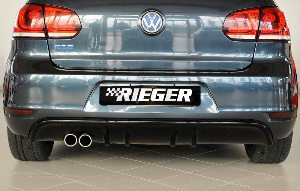 Rieger 00088019 VW Mk6 Golf GTD Rear Diffuser 6 | ML Performance EU Car Parts