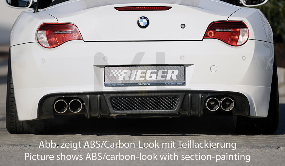 Rieger 00099857 BMW Z4 E85 Rear Diffuser 1 | ML Performance EU Car Parts