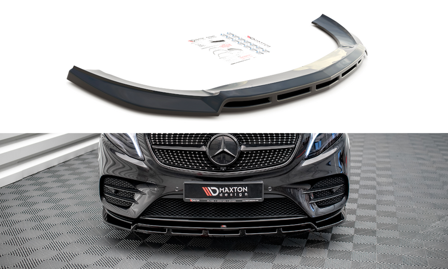 Maxton Design ME-V-447F-AMGLINE-FD5T+FD5RT Front Splitter V.5 Mercedes Benz V-Class AMG-Line W447 Facelift | ML Performance UK Car Parts