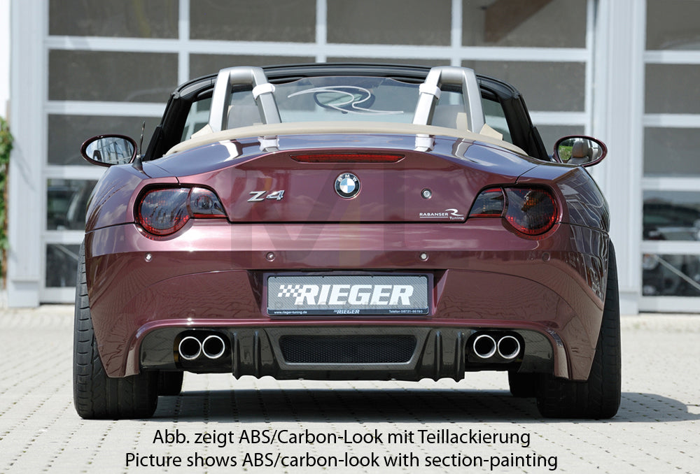 Rieger 00050510 BMW Z4 E85 Rear Diffuser 3 | ML Performance EU Car Parts