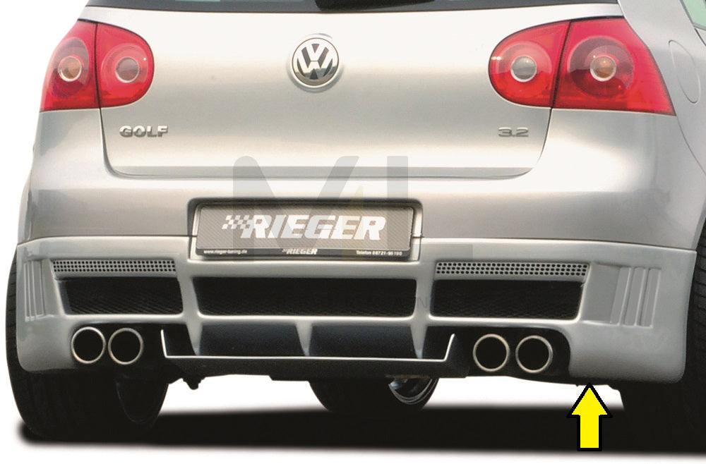 Rieger 00059328 VW Mk5 Golf Rear Diffuser 1 | ML Performance EU Car Parts