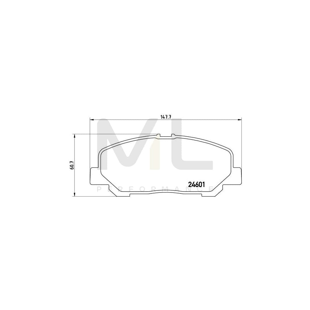 Brembo P 83 099 Brake Pad Set Prepared For Wear Indicator | ML Performance Car Parts