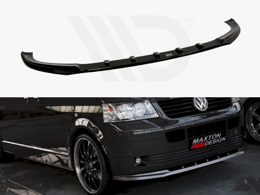 Maxton Design VW-T5-FD1T Front Splitter VW T5 | ML Performance UK Car Parts