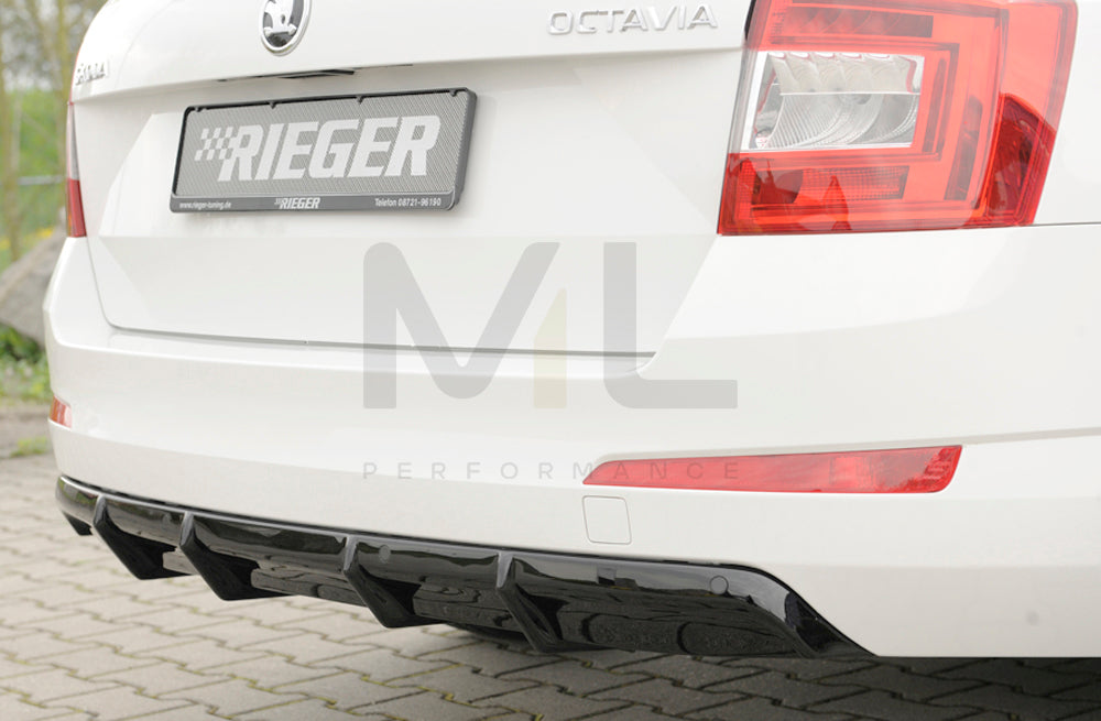 Rieger 00088111 Skoda 5E Octavia Rear Diffuser 2 | ML Performance EU Car Parts