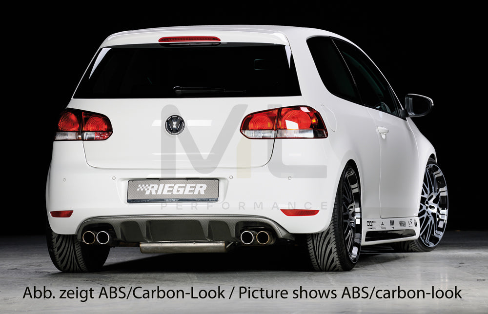 Rieger 00088145 VW Mk6 Golf Rear Diffuser 2 | ML Performance EU Car Parts