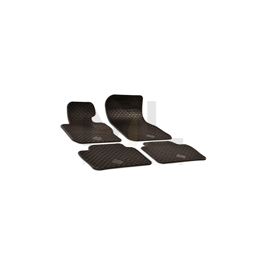 WALSER Tailored 50750 Floor mat set Elastomer, Front and Rear, Quantity: 4, Black | ML Performance Car Parts