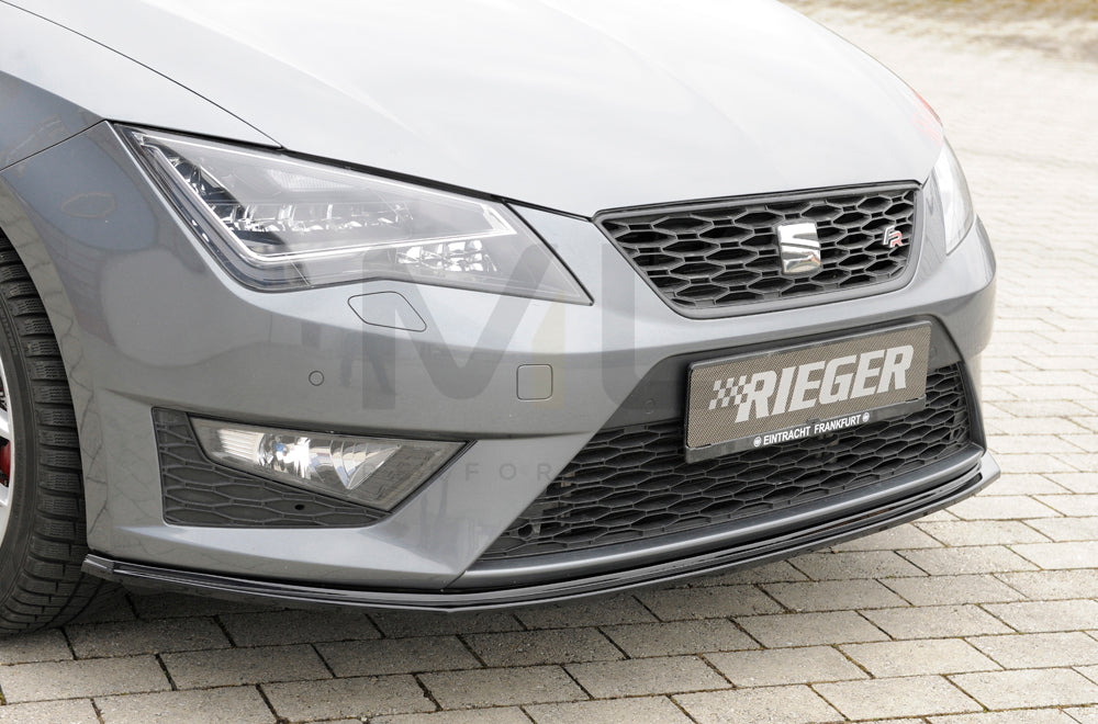 Rieger 00088105 SEAT 5F Front Splitter (Leon FR & Leon Cupra) 8 | ML Performance EU Car Parts