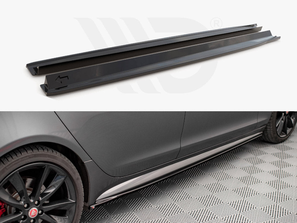 Maxton Design JA-XF-2-RSPORT-SD1T Side Skirts Diffusers Jaguar Xf R-sport MK2 (2015-2020) | ML Performance UK Car Parts