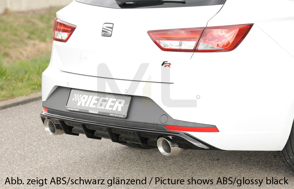 Rieger 00027021 SEAT 5F Leon FR Rear Diffuser 2 | ML Performance EU Car Parts