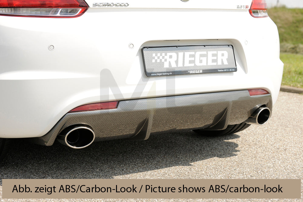 Rieger 00014112 VW 13 Mk3 Scirocco Rear Diffuser 1 | ML Performance EU Car Parts