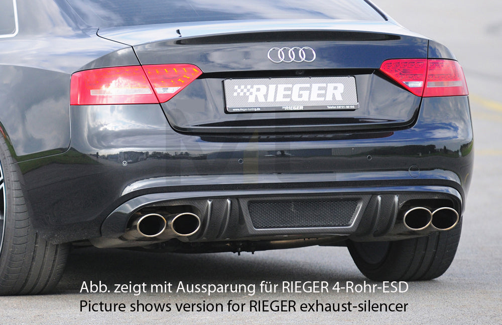 Rieger 00099089 Audi B8 B81 A5 Rear Diffuser 1 | ML Performance EU Car Parts