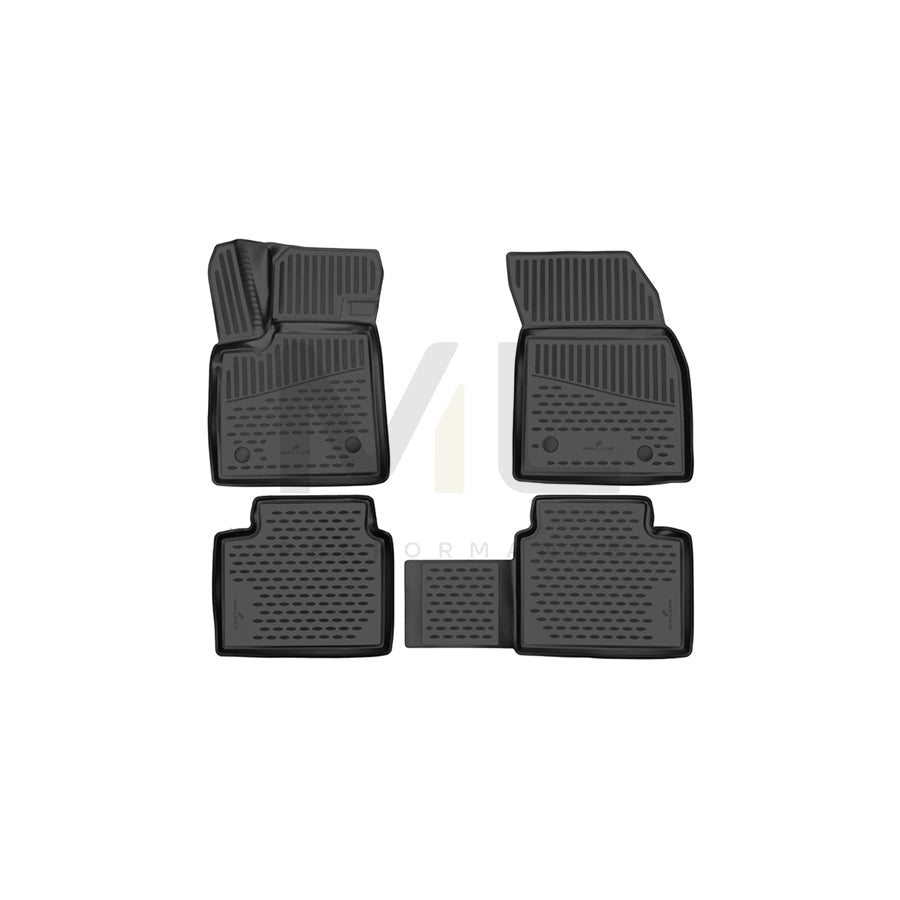 WALSER XTR 75220 Floor mat set Elastomer, Front and Rear, Black | ML Performance Car Parts