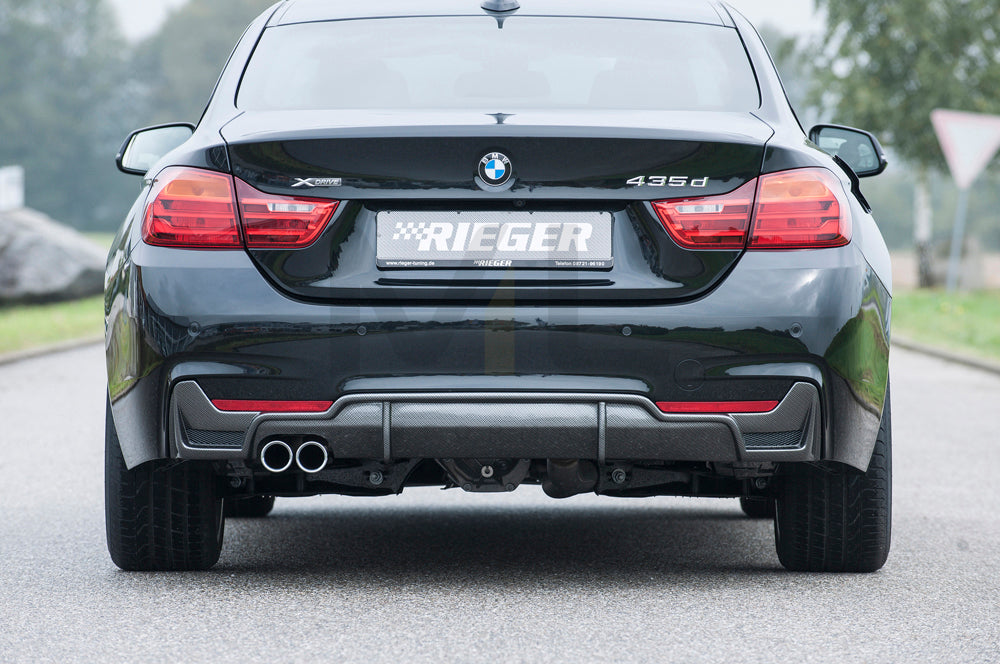 Rieger 00099265 BMW 4 Series F32 F33 F36 Rear Diffuser 5 | ML Performance EU Car Parts