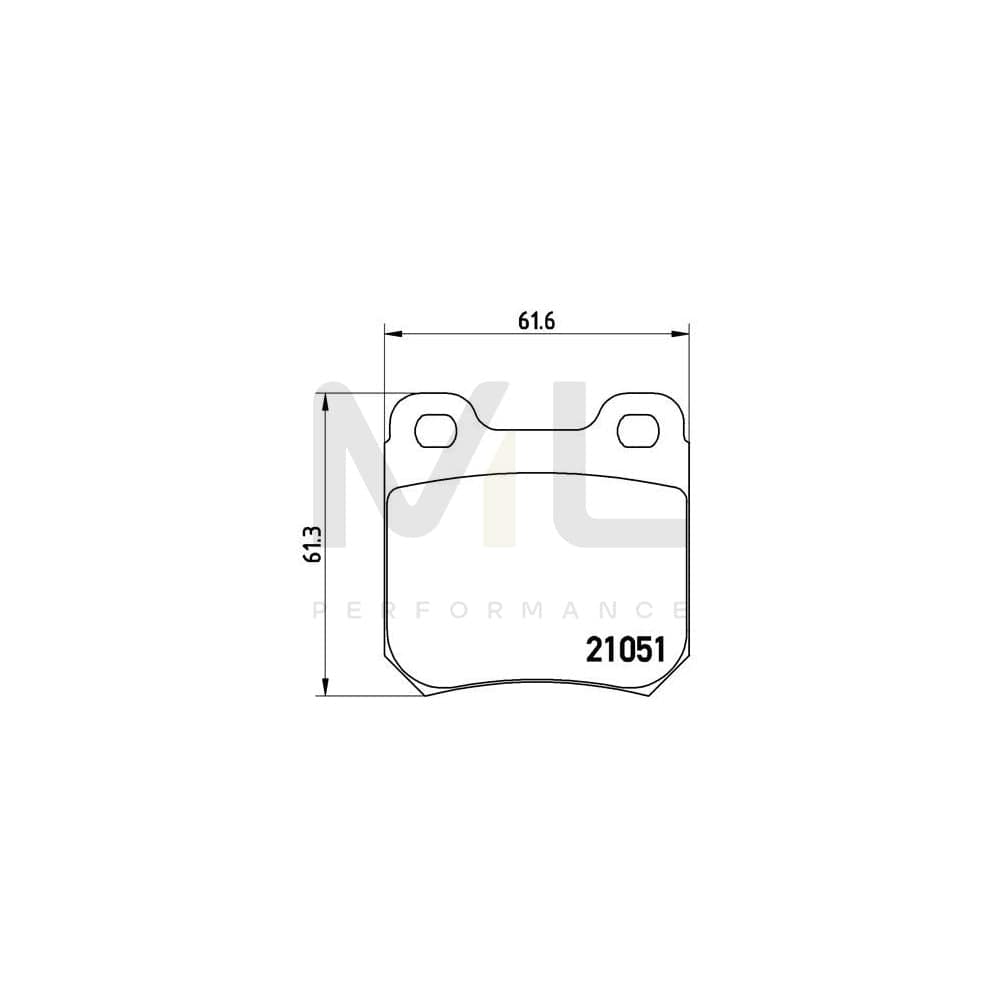 Brembo P 59 010 Brake Pad Set Excl. Wear Warning Contact | ML Performance Car Parts