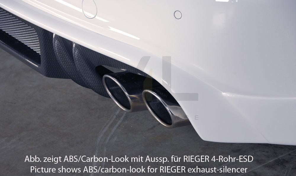 Rieger 00055514 Audi B8 B81 A4 Rear Diffuser 4 | ML Performance EU Car Parts