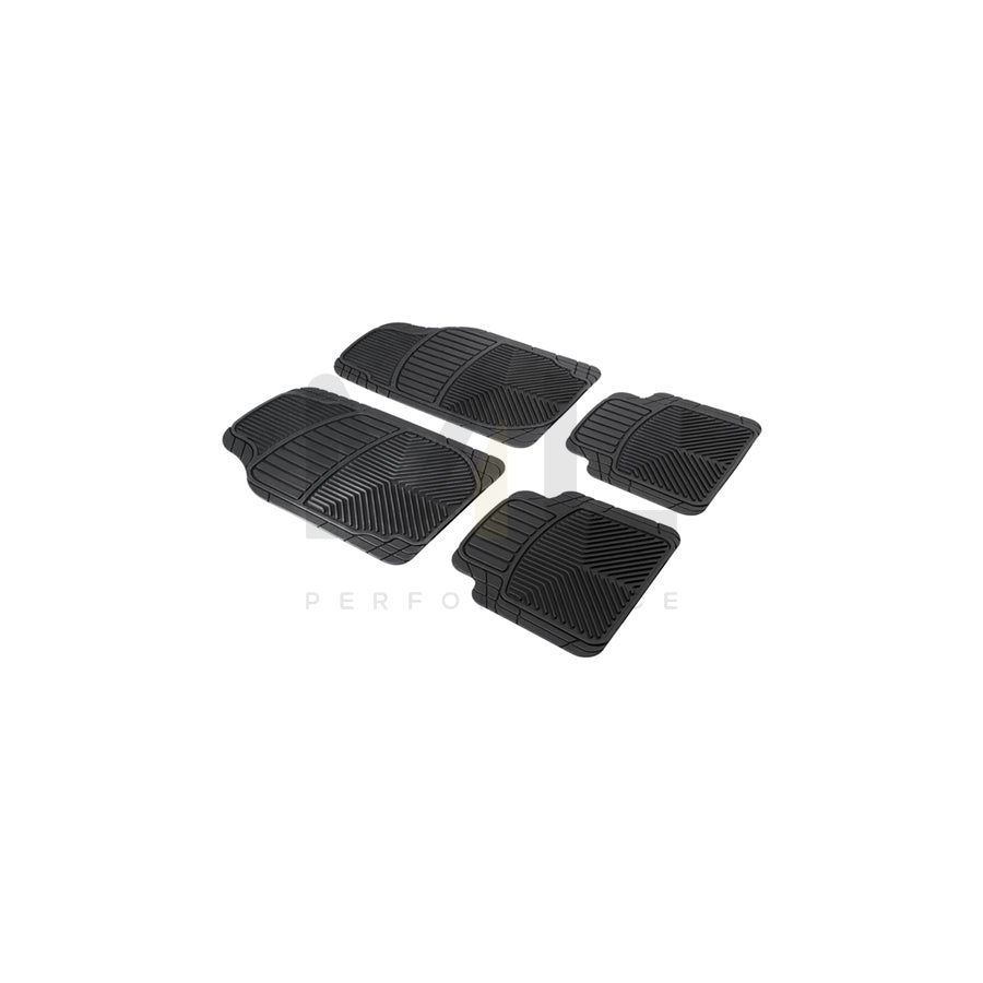 WALSER Universal fit 28063 Floor mat set Elastomer, PVC, Front and Rear, Quantity: 4, Black | ML Performance Car Parts