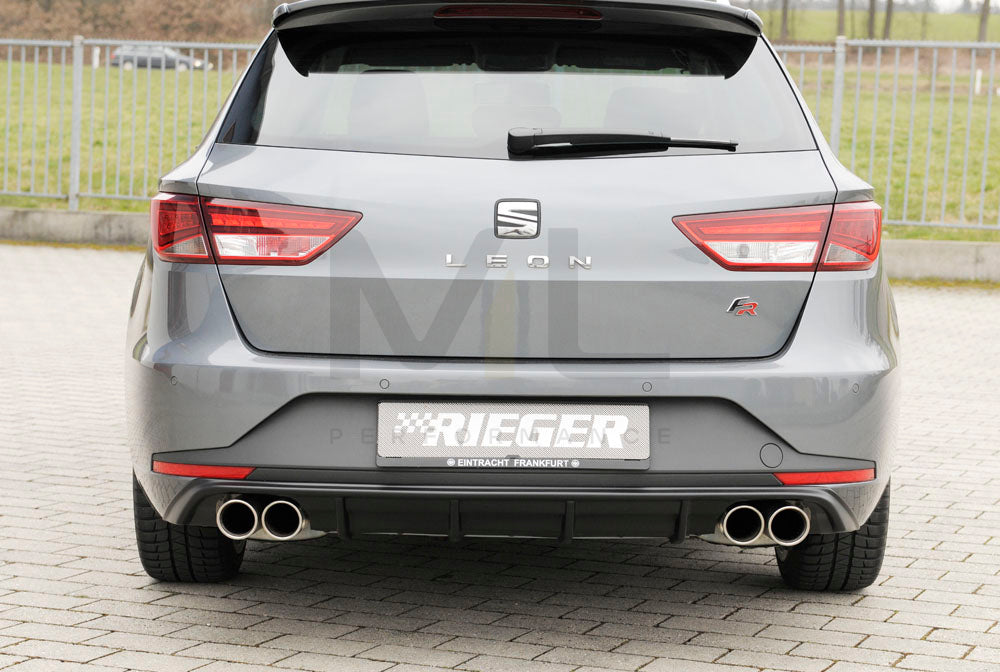 Rieger 00027025 SEAT 5F Leon FR Rear Diffuser 3 | ML Performance EU Car Parts