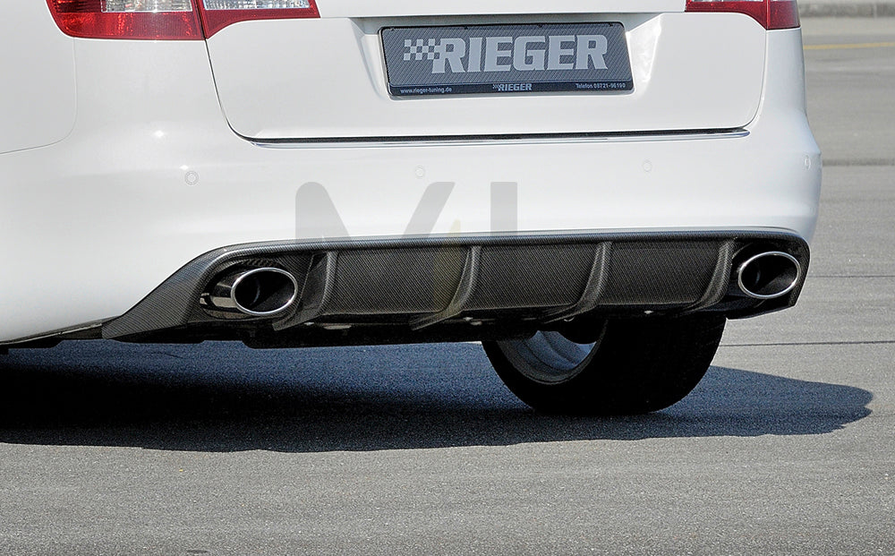 Rieger 00099227 Audi 4F A6 Rear Diffuser 5 | ML Performance EU Car Parts