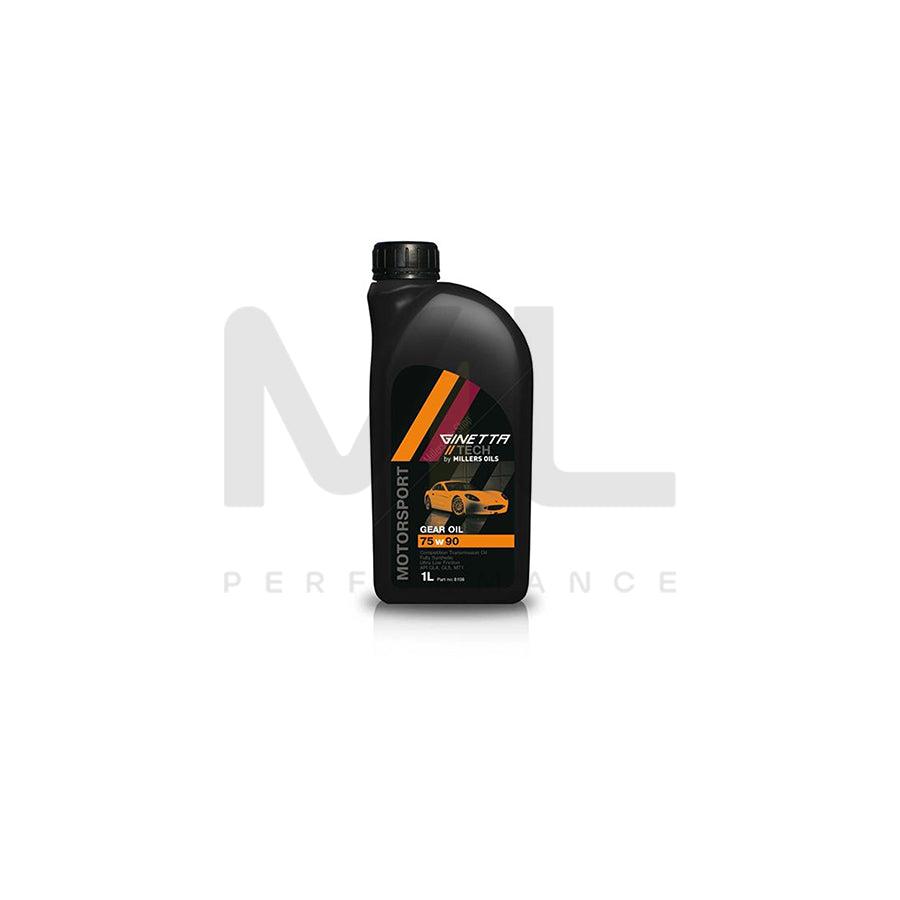 Millers Oils Ginetta Tech LS 75W-90 Fully Synthetic Competition Gear Oil 1l | Engine Oil | ML Car Parts UK | ML Performance