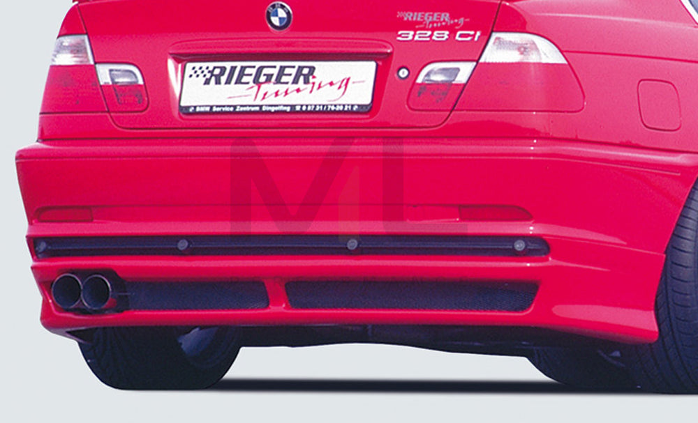 Rieger 00050205 BMW 3 Series E46 Rear Diffuser 1 | ML Performance EU Car Parts