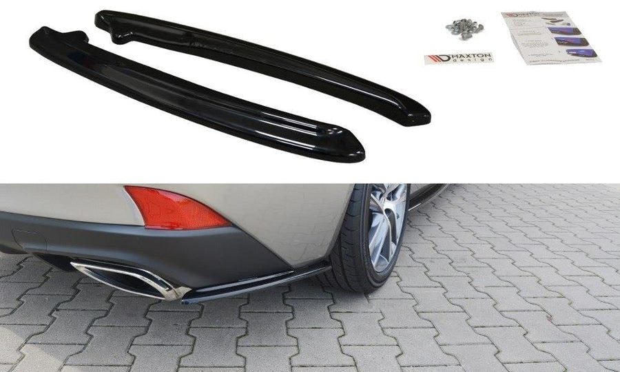 Maxton Design LE-IS-3F-T-RSD1T Rear Side Splitters Lexus IS MK3 Facelift T | ML Performance UK Car Parts