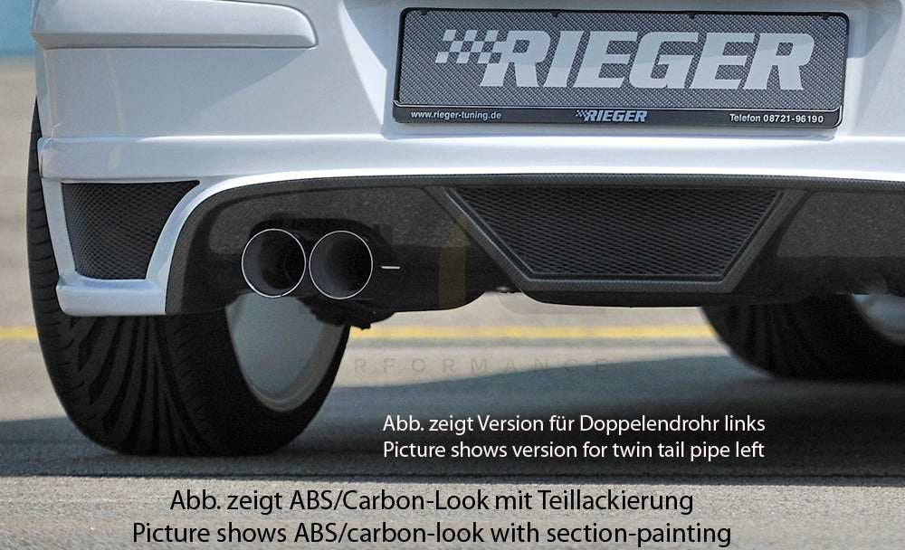 Rieger 00051267 Opel Astra H Rear Diffuser 5 | ML Performance EU Car Parts